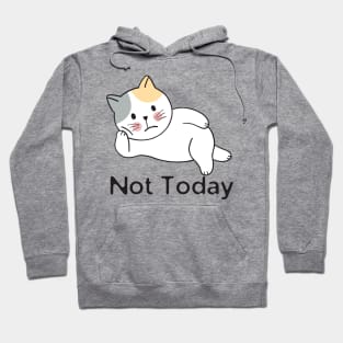 Not Today Cat Hoodie